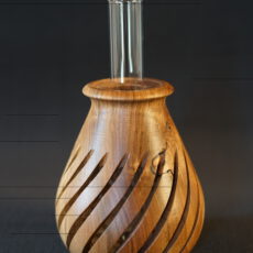 Nussbaum  Holz Vase Drechseln